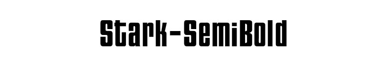 Stark-SemiBold font preview