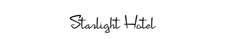 Starlight Hotel font preview