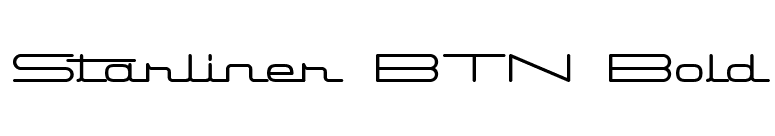 Starliner BTN Bold font preview