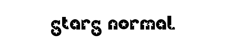 Stars Normal font preview