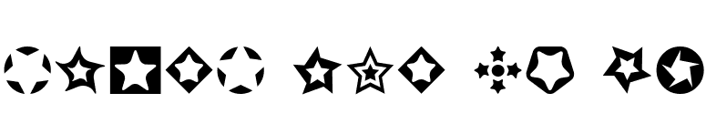 Stars for 3D FX font preview