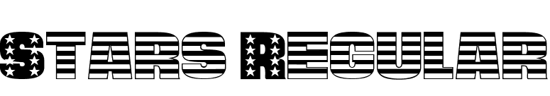 Stars Regular font preview