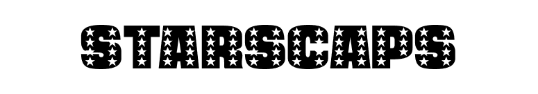 StarsCaps font preview