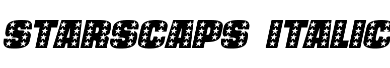 StarsCaps Italic font preview