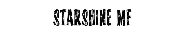 Starshine MF font preview
