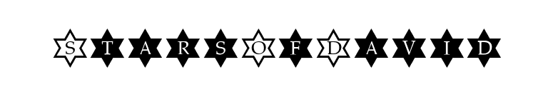 StarsOfDavid font preview