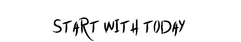Start with Today font preview
