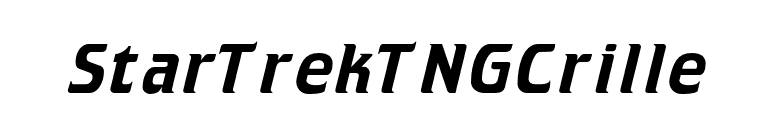 StarTrekTNGCrille font preview