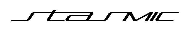 Stasmic font preview
