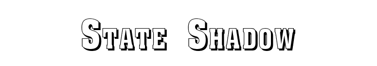 State Shadow font preview
