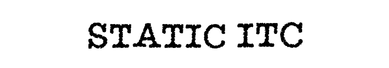 Static ITC font preview