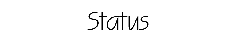 Status font preview