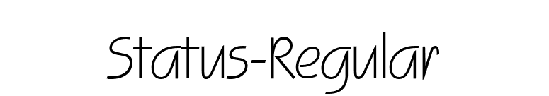 Status-Regular font preview