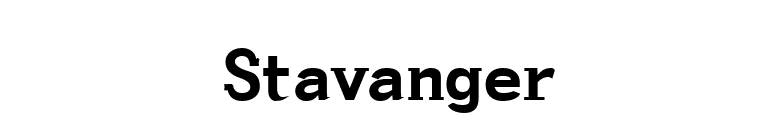 Stavanger font preview