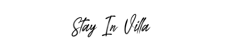 Stay In Villa font preview