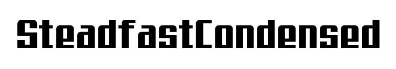 SteadfastCondensed font preview