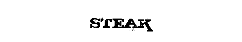 STEAK font preview