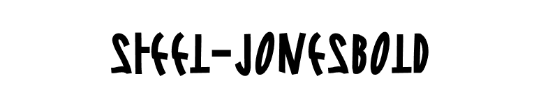 Steel-JonesBold font preview