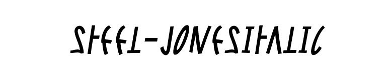 Steel-JonesItalic font preview