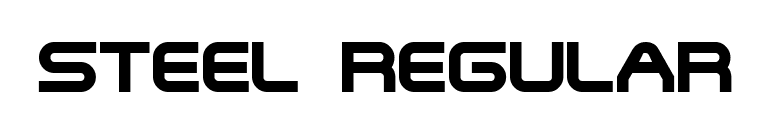 Steel Regular font preview