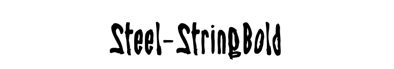 Steel-StringBold font preview