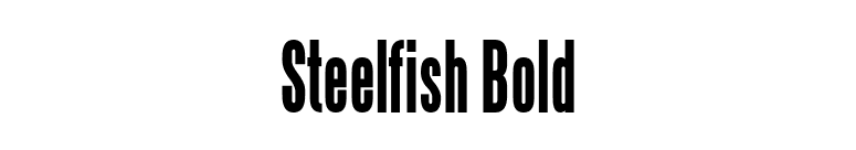 Steelfish Bold font preview