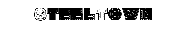 SteelTown font preview