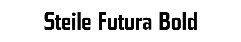 Steile Futura Bold font preview