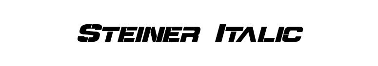 Steiner Italic font preview