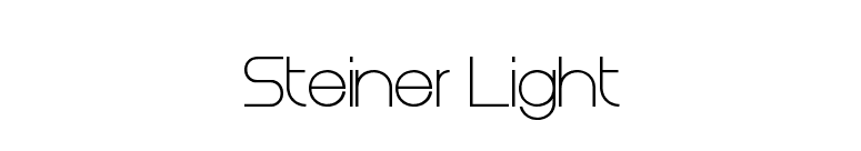 Steiner Light font preview