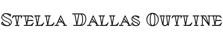 Stella Dallas Outline font preview