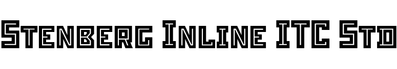 Stenberg Inline ITC Std font preview