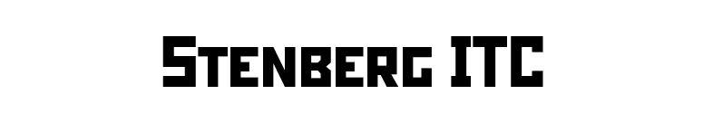 Stenberg ITC font preview