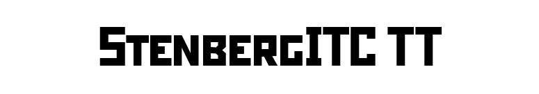 StenbergITC TT font preview