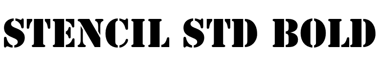 Stencil Std Bold font preview