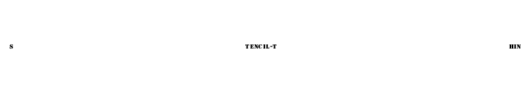 Stencil-Thin font preview