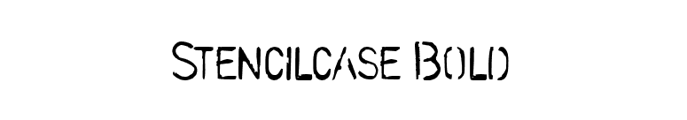 Stencilcase Bold font preview