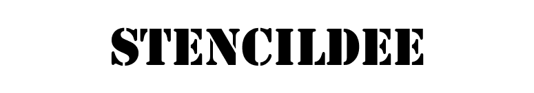 StencilDEE font preview