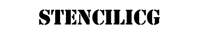 StencilICG font preview