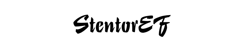 StentorEF font preview