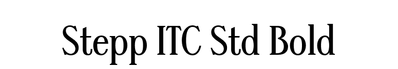 Stepp ITC Std Bold font preview