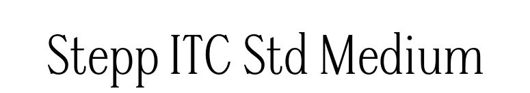 Stepp ITC Std Medium font preview