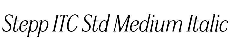 Stepp ITC Std Medium Italic font preview