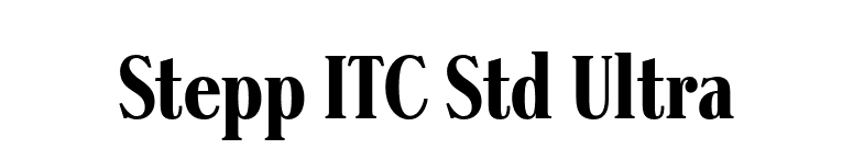 Stepp ITC Std Ultra font preview