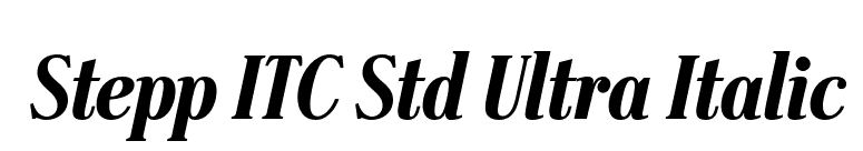 Stepp ITC Std Ultra Italic font preview