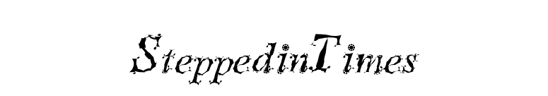 SteppedinTimes font preview