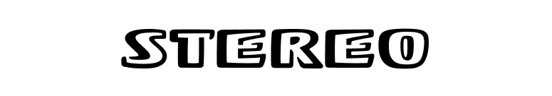 Stereo font preview