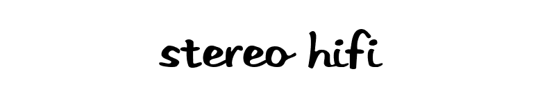 Stereo Hifi font preview
