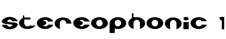 Stereophonic 1 font preview