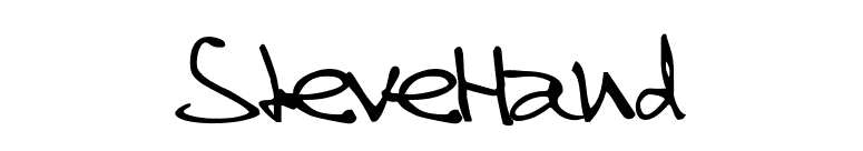 SteveHand font preview